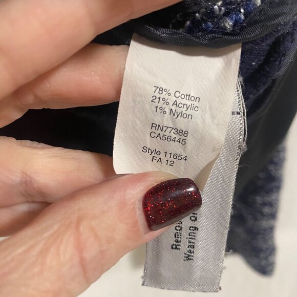 J. Crew Boucle Tweed Peplum‎ Jacket Size S - Picture 6 of 10